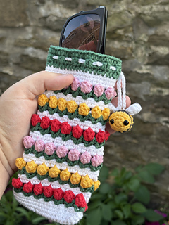 Case with glasses.