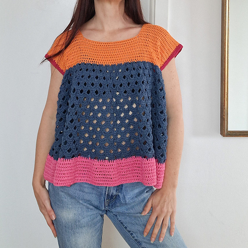 Arcade Color Block Top