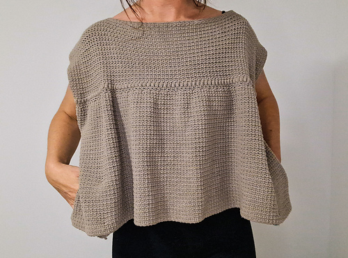Oversized Mesh Stitch Top photo 4