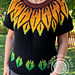 Sunflower Overlay Mosaic Sweater pattern