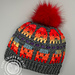 Small Ghosts for Halloween Overlay Mosaic Hat pattern 