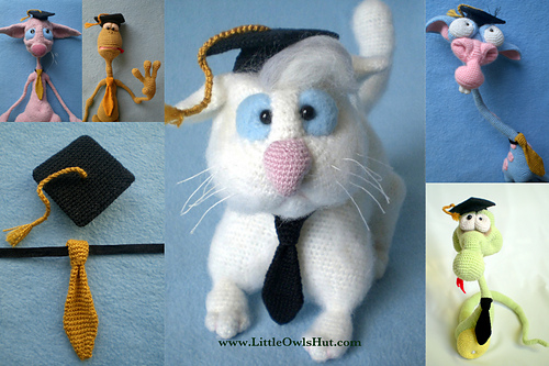 019 Graduation hat and tie for toys photo 1
