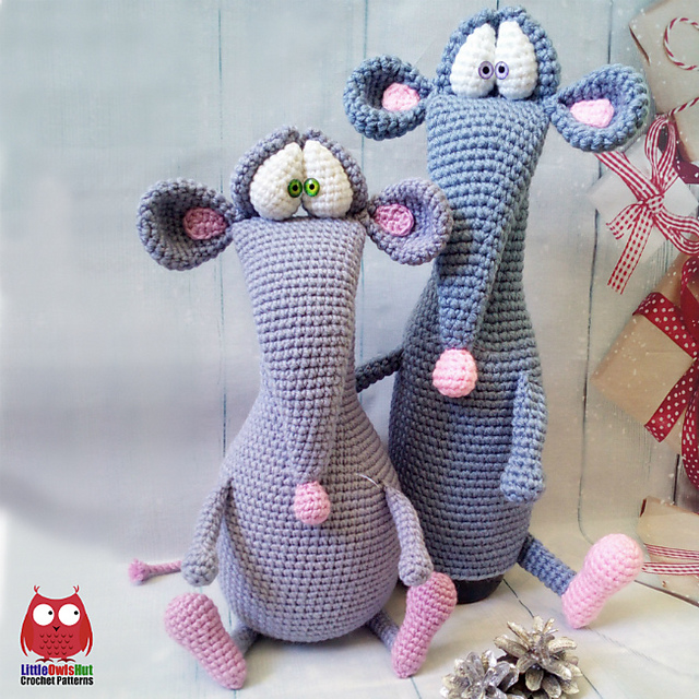 rat stuffed animal pattern