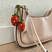 Strawberry bag charm pattern