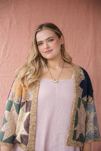 She's a Star patchwork cardigan