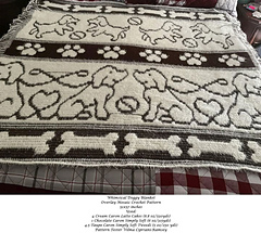 Whimsical Doggy Blanket
Full Sized Blanket
Overlay Mosaic Crochet
Pattern and Chart
