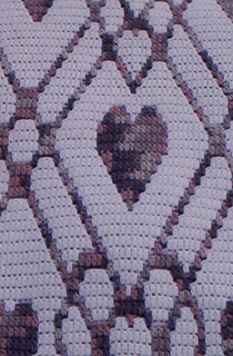 Plaid Hearts Throw
Front View
Overlay Mosaic Crochet
Pattern & Chart
Close Up View
