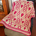 Plaid Hearts Throw pattern 