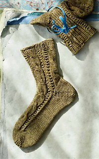 Ravelry: Toe-Up Lace Socks pattern by Fatimah Hinds