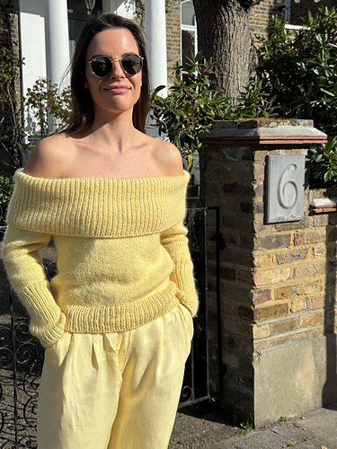 Ravelry: Lemon Off Shoulder Jumper pattern by Kaya Honz