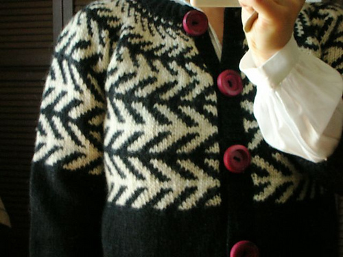Black & White Cardigan 黒と白のカーディガン 다른 모습 2