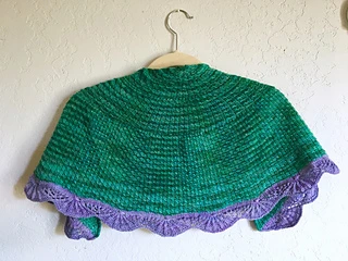 Ariel shawl knitting pattern inspired by Disney’s The Little Mermaid