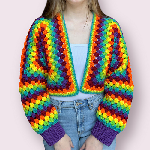 PassioKnit Granny Hexagon Cardigan - Kelsie Beckham