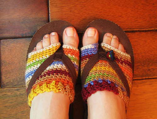 Rainbow Flip Flop Socklets photo 1