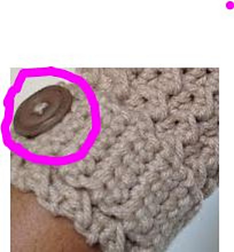 Moss stitch finger less gloves photo 3