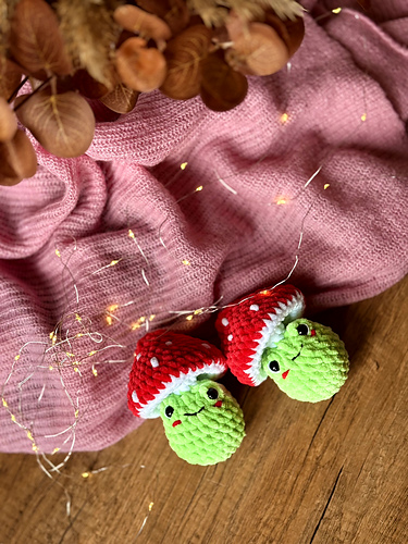 Mushroom sopp amigurumi - Jelena Ohtina