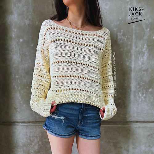 Spring to Fall Crochet Sweater photo 2