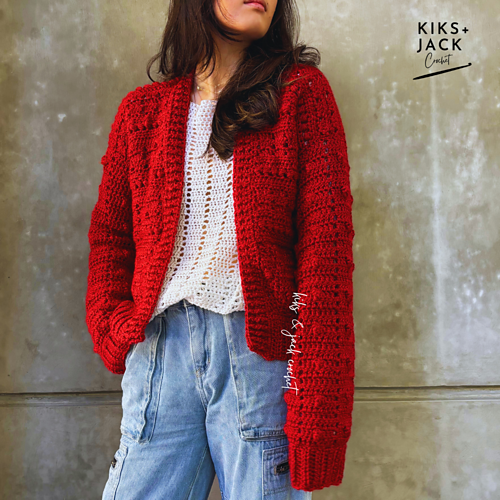 Happy Holidays Easy Crochet Cardigan photo 2
