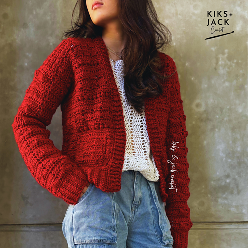 Happy Holidays Easy Crochet Cardigan photo 3