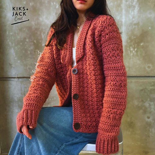 London Chunky Crochet Cardigan photo 2