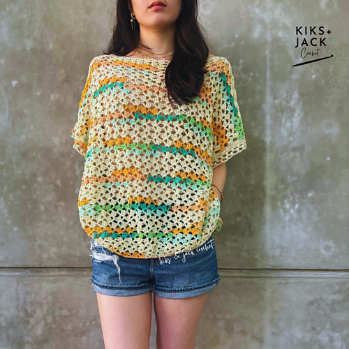 Summer Crochet Cover Up Top photo 3