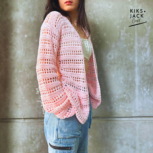 Flowy Mesh Crochet Cardigan photo 2