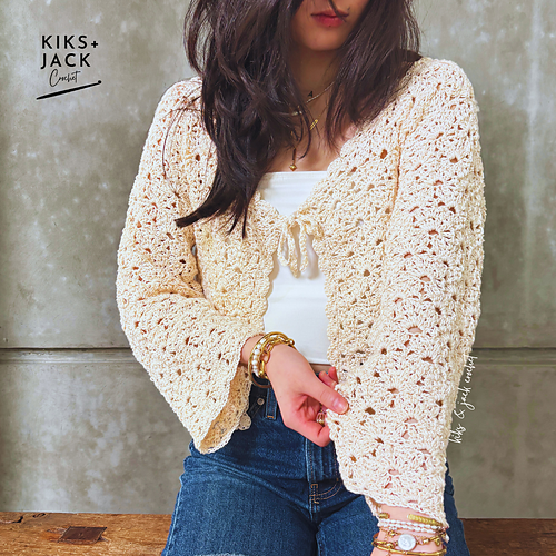 Lacy Holiday Tie-Up Cardigan photo 4