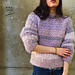 The Blackberry Fluffy Crochet Sweater photo 4