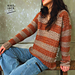 The Blake V Neck Striped Sweater pattern 