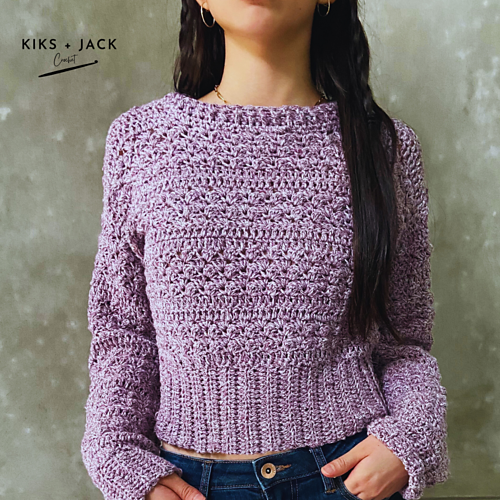 Klassisk cropped genser - Kiks + Jack Crochet