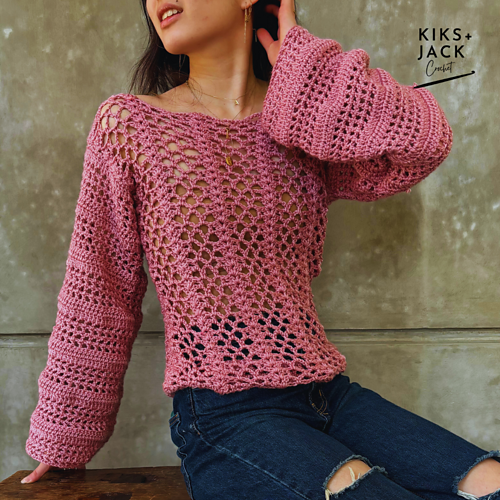 Spring to Summer Light Mesh Top photo 3
