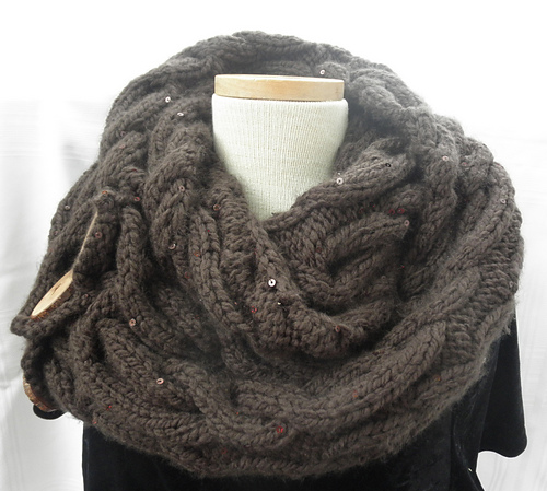Cabled Slouch Hat & Cowl photo 6