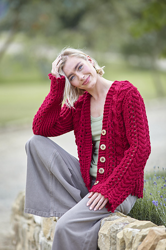 Ravelry: 6412 Cardigan, Waistcoat and Tank Top pattern by King
