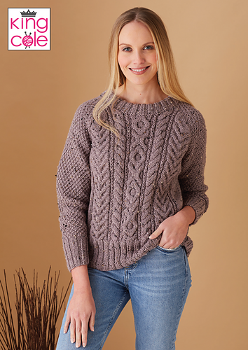 Ravelry: 5720 Sweater and Cardigan pattern by King Cole Ltd