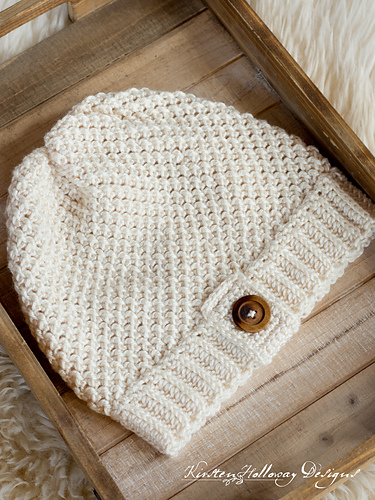 Ravelry: Double Seed Stitch Crochet Slouch Hat pattern by Kirsten Holloway