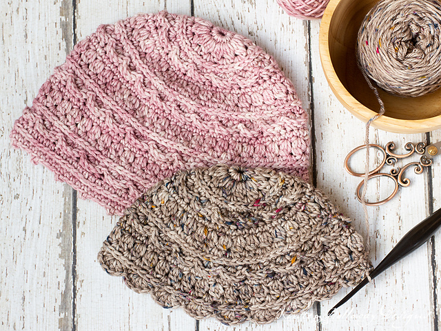 Ravelry: Layer Cake Lace Beanie pattern 