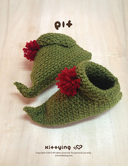 Ravelry: Elf Baby Booties pattern by Kittying Ying