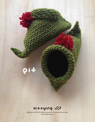 Ravelry: Elf Baby Booties pattern by Kittying Ying