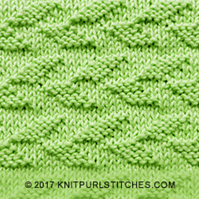 Ravelry Alternating Welted Leaf pattern by KnitPurl Stitches