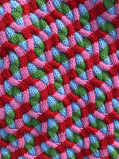 Close-up of Peanut pattern (with stripes)