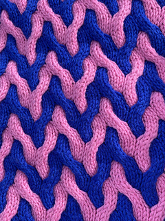 Close-up of Zigzag pattern
