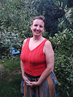 pure silk von knitting vor olive in der Farbe " Blut Orange"