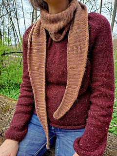 Drops Nord mit 170 m auf 50 g, Farbe 23 Karamell und 20 Blush Mix