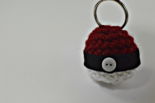 Pokeball Amigurumi Mini Keychain photo 3
