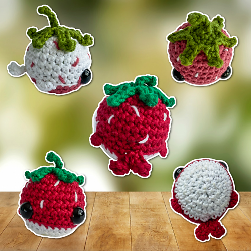 Ravelry Fruit Whale Series Strawberry pattern by Codi Hudnall