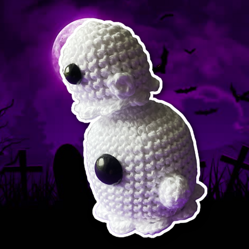 Ravelry Amigurumi Ghost pattern by Codi Hudnall