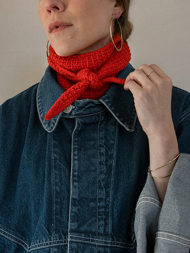 Grid Bandana Skjerf - Knit Work