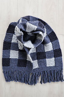 Ravelry: Checkmate Scarf (Knit) pattern by Nathalie Bouffard
