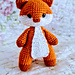 Fox amigurumi pattern 