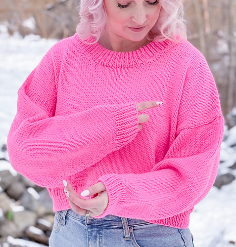Casual Crop Sweater